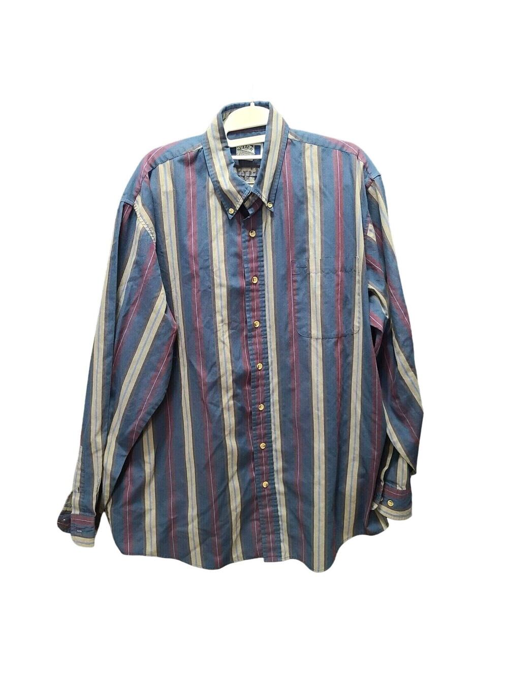 Sutter & Grant Mens Button Up Shirt Multi-Color Size LT Polyester Blend Collar